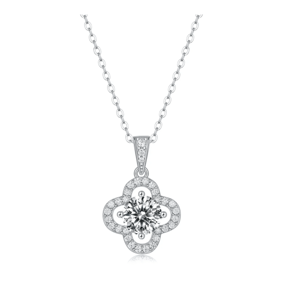Round Moissanite Pendant Necklace [TEST DATA]