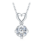 Round Moissanite Pendant Necklace [TEST DATA]