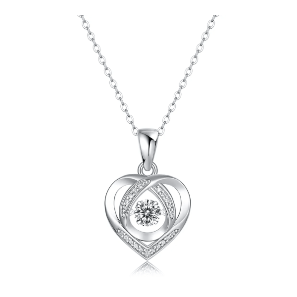 Round Moissanite Pendant Necklace [TEST DATA]